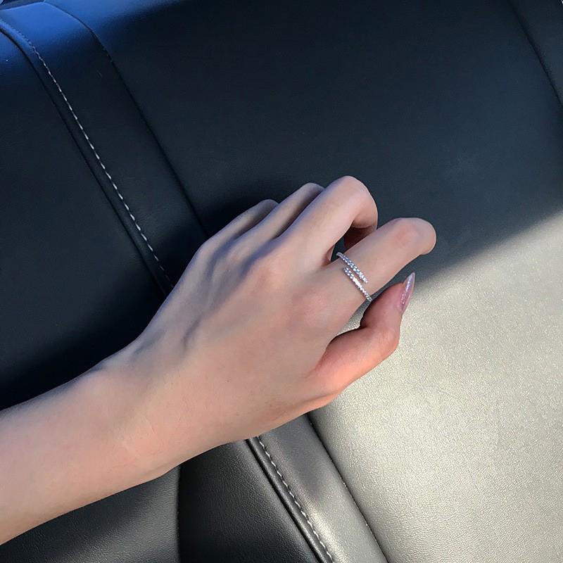 Minimalist Thin Rings For Women Wedding Brilliant Cubic Zircon High Quality Versatile Female Finger Ring Jewelry Gifts