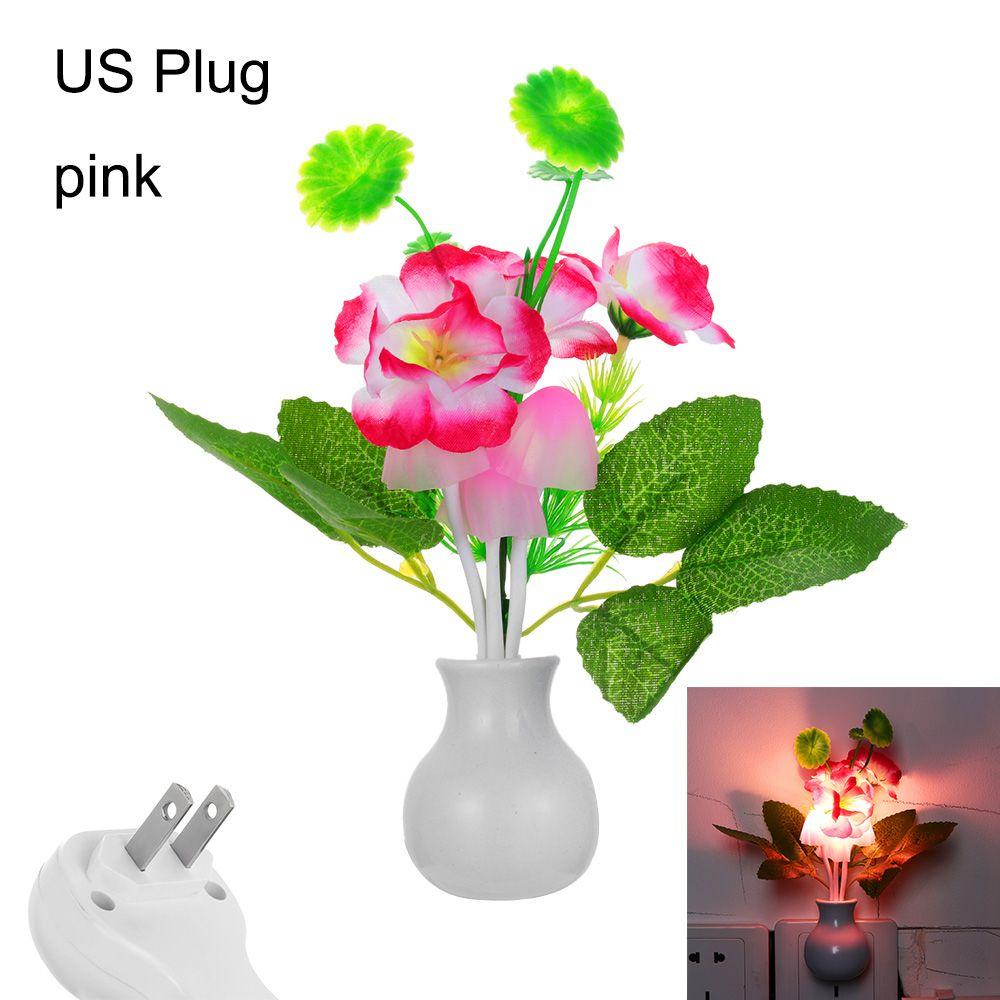 Bedroom Bed Lamp Home Decor Sensation LED Night Light Romantic Flowers Color Changing