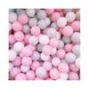 100Pcs/Set Colorful Pit Ball 3 Colors Thickened PE Crush Proof BPA Phthalate Free Safe Indoor Outdoor Baby Toddler Kids Round Ocean Ball Pool Toy Kit