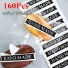 Ручная работа, уплотнительная наклейка для выпечки, подарочная упаковка, этикетка для печенья, хлеба, конфет, бирка 160 шт./10 листов