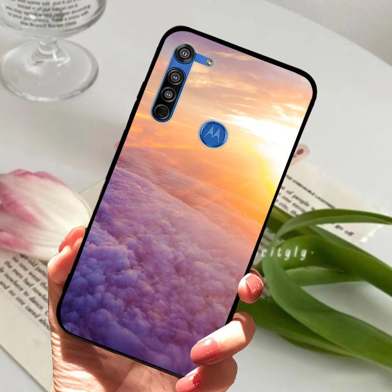 Чехол для Motorola Moto G8 Plus, черный силиконовый чехол для MOTO G8 Play G 8 Power Lite, модный защитный чехол из ТПУ.