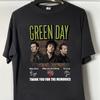 Ретро Футболка с воспоминаниями о Green Day Футболки с туров Green Day 2025 Рок-группа 80-х Футболка унисекс