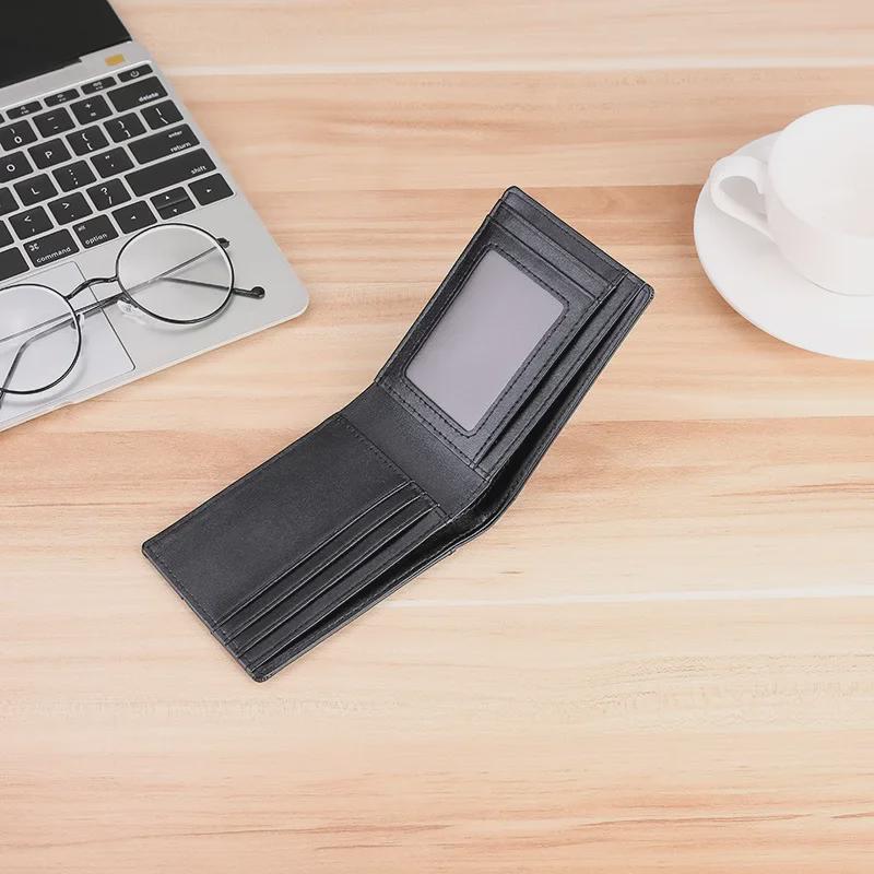 Men's Genuine Leather RFID Anti-Theft AirTag Wallet