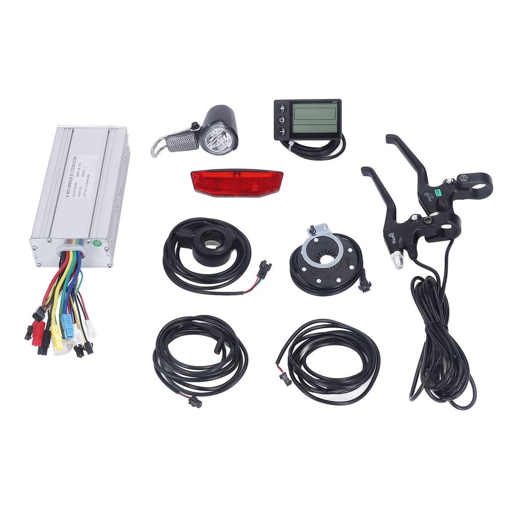 35A Motor Controller Kit with LCD S866 Panel Thumb Throttle Lights SM Connector Electric Bike Conversion Kit for 36V