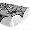 Halloween Decoration Lace Spider Web Skeleton Skull Tablecloth Black Fireplace Mantel Scarf Event Party Decoration Supplies