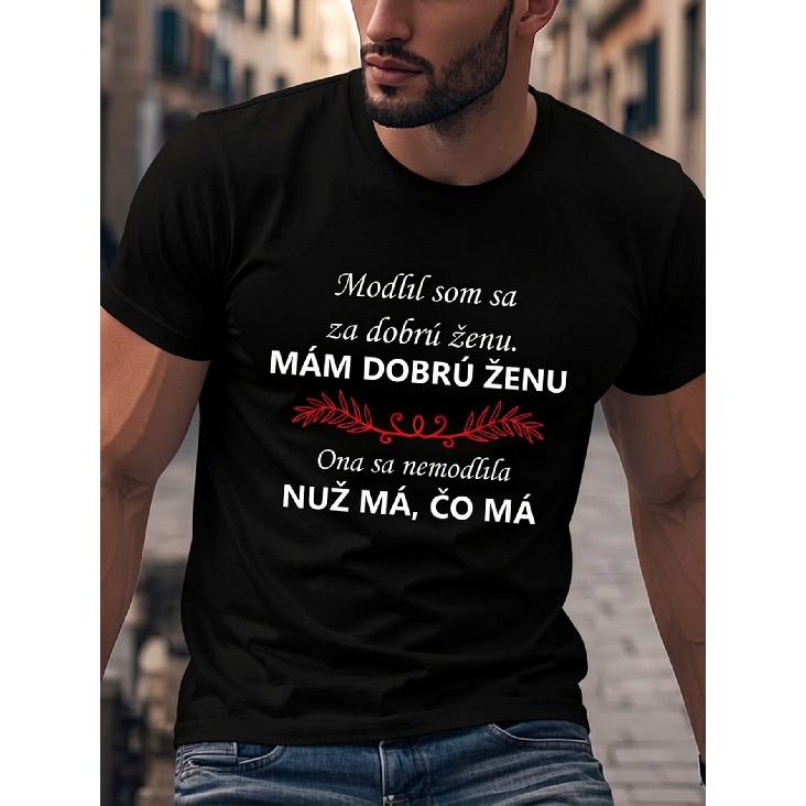 Funny Slovakia-Themed 'Wife Wanted' Men'S T-Shirt - Slovakian Phrase, Casual Short Sleeve Round Neck Summer Top, Humorous Gift for Husband Or Slovak