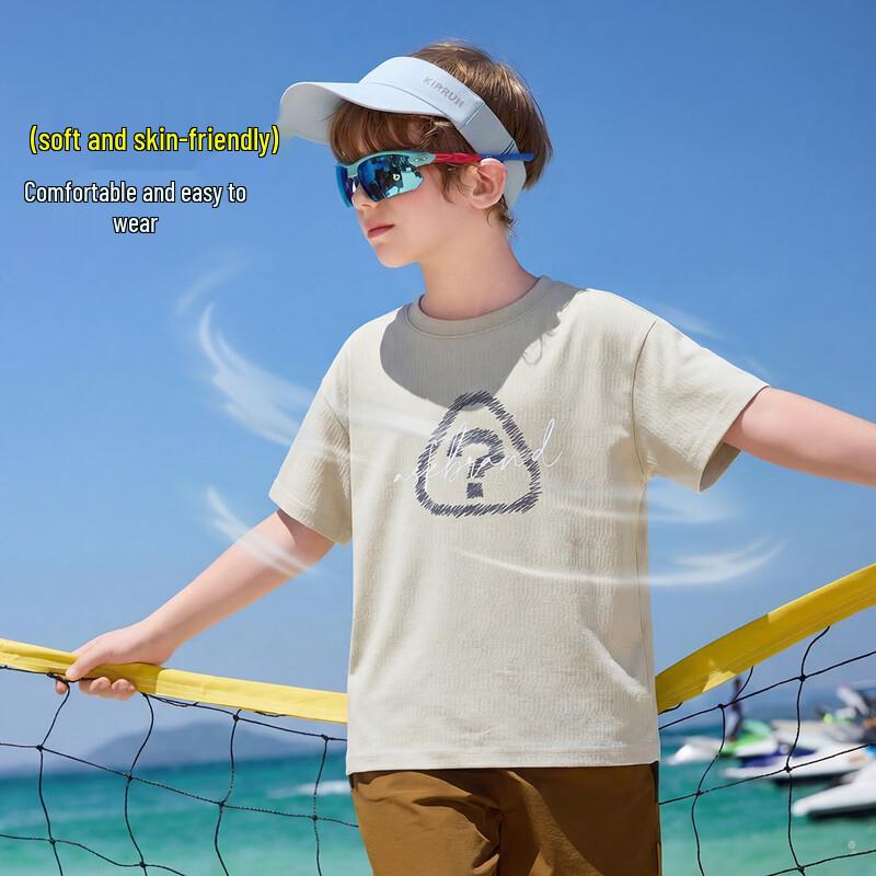ASK JUNIOR Kids' Drop Shoulder Short Sleeve T-Shirt