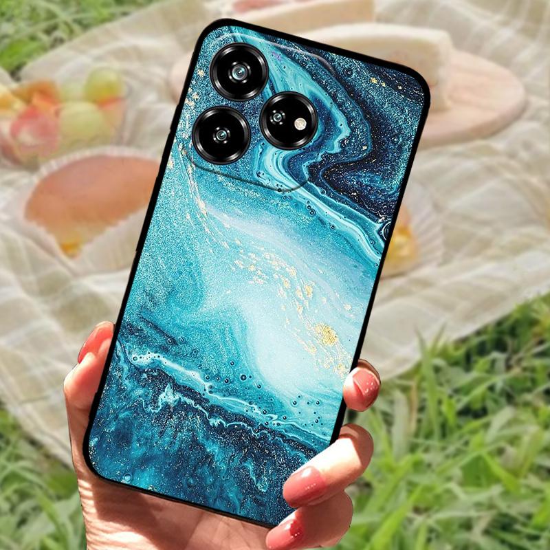 For ZTE Blade V60 Coque Case Nubia V60 Phone Protective Soft Silicone Funda Cover For ZTE Axon 60 4G Z2356 Bumper Fashion Floral