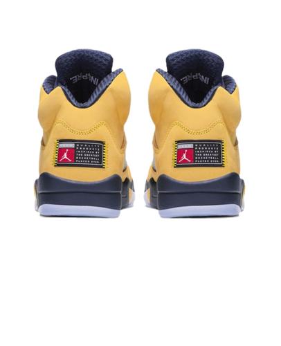 Nike Air 5 Retro SP Michigan Amarillo College Navy CQ9541-704