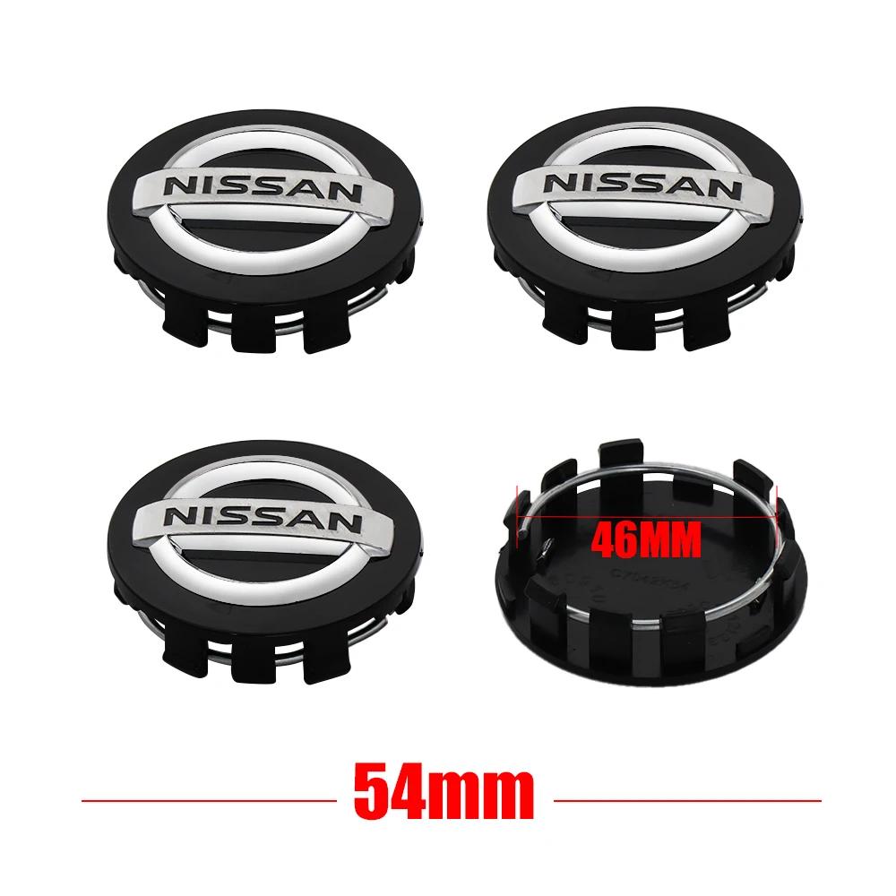 For Nissan ArR44Pcs 54/60mm Car Wheel Center Hub Caps Rims Cover Logo Nissan X-trail Qashqai Note Juke Sentra Patrol Leaf Tiida Accessories