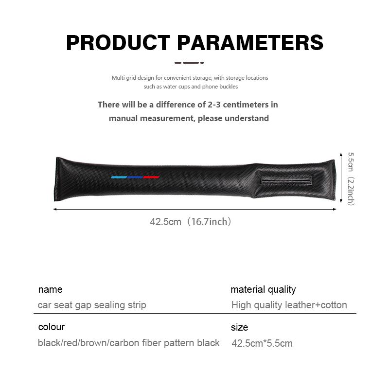 2026 Hot Car Seat Gap Filler Side Seam Plug Leak-proof Sealing Strip For BMW 1 2 3 5 7 Series X1 X2 X3 X4 X5 X6 G20 G30 G11 G12