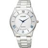 BJ6480-51B ( Watch CITIZEN COLLECTION Eco-Drive Pair Model Men's White) Round Watch Silver