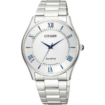BJ6480-51B ( Часы CITIZEN COLLECTION Eco-Drive Pair Model Men's White) Круглые часы, серебро