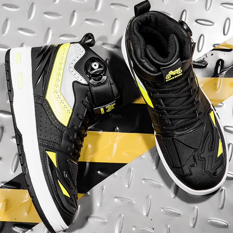 37-46 унисекс мотоциклетные ботинки, большие маленькие кожаные противоскользящие мотоциклетные ботинки, предотвращающие столкновения, мужская спортивная обувь