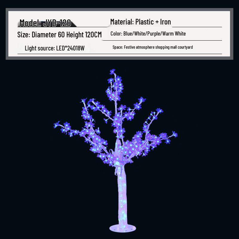 Rainproof LED Festival Landscape Lamp: 1.2m-2.5m Crystal Tree for Outdoor Decoration