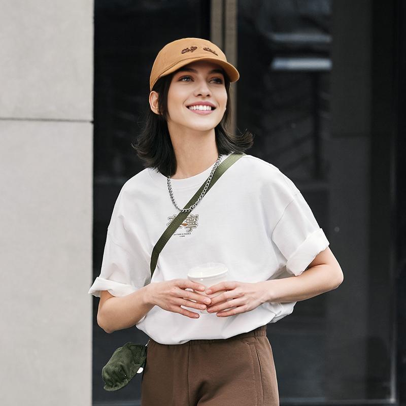 Li Ning Sports Lifestyle Series Casual Fashion Versatile Back Pattern Printed Round Neck Loose Summer Short Sleeve T-Shirt Unisex T-Shirt AHSU679-5