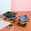 Office Storage Appliance PU Leather Storage Tray Desktop Storage Home Decoration