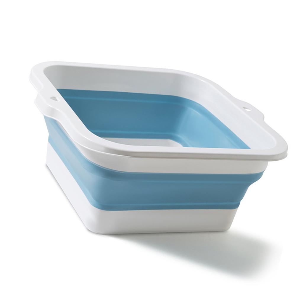 Складной тазик для ножных ванн Многоцелевой Большой емкости Экологичный Силиконовый Складное ведро для замачивания ног для дома и путешествий