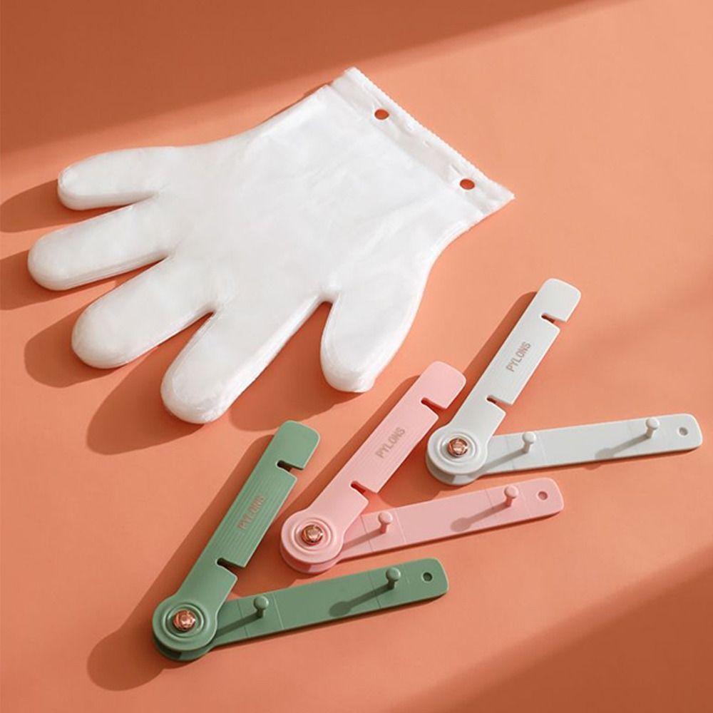 Plastic Disposable Glove Holder Non-slip Disposable Gloves Clip Kitchen Gadgets