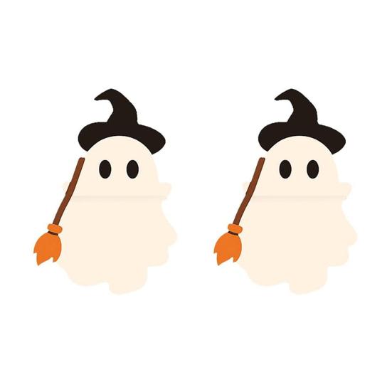 Halloween Ghost Phone Buddy Cute Stick-On Ghost Phone Topper Peel-and-Stick Mini Phone Figures Surprise Toy for All Phones Desk Decor