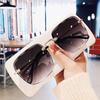 Street Shooting Polygonal Sunglasses Women'S Big Face Thin Marine Sunglasses Rimless Trimmed Sunglasses