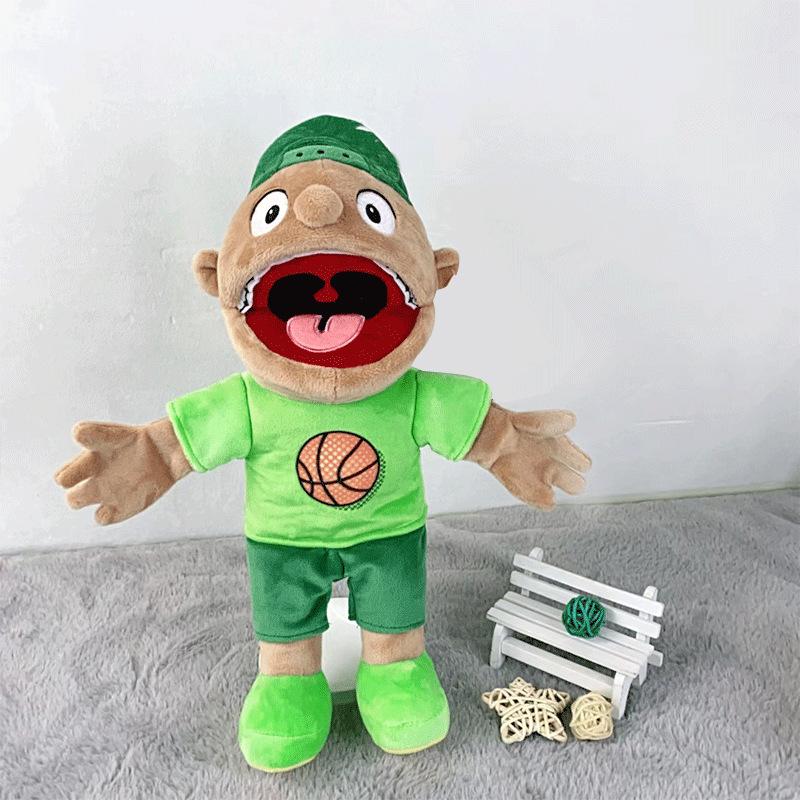 1/3pcs Boy Jeffy Hand Puppet Cody Junior Joseph Plush Doll Stuffed Toy with Movable Mouth for Play House Kid Child Birthday Gift