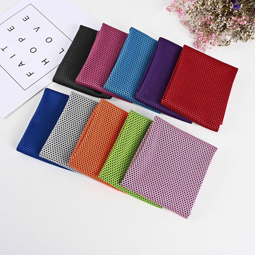 Cooling sports towel for running, badminton, yoga, sweat-absorbing and quick-drying towel, gym sweat towel, ice-cool towel, 2-pack