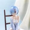 17cm Re Zero Rem Figure Sitting Chair PVC Anime Model For Collectible Desk Decoration Gift