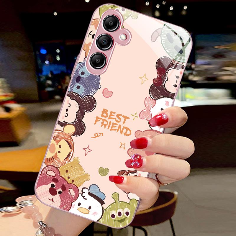 Чехол Samsung A14 с изображением животных, симпатичный, высококачественный, нишевый, жидкий, креативный, универсальный, с защитой от падений