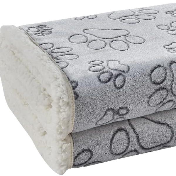 Водонепроницаемое фланелевое одеяло из шерпы для домашних животных - Теплый коврик для собак и кошек