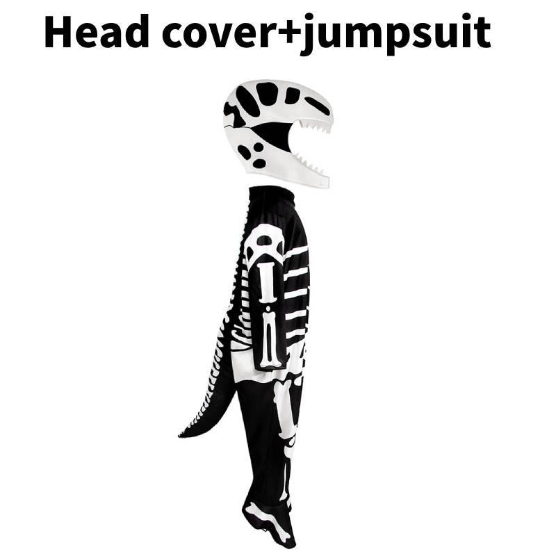 Костюм скелета для косплея ребенка на Хэллоуин и театрального представления