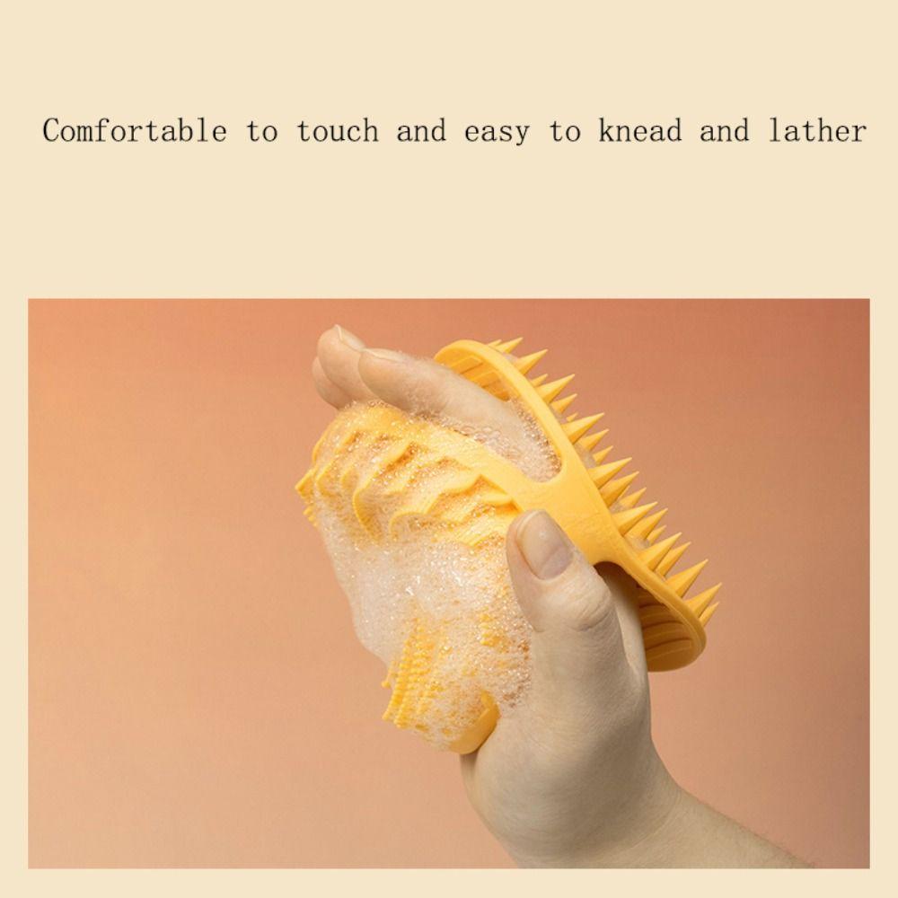 Massage Soft Bristle Shower Brush Double-sided Bath Brush Body Shampoo Brush For Exfoliation