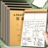 50/100 Sheets Thickened Draft Paper Partition/Blank Painting Sketchbook Rough Book  School Office
