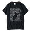 Men's High Quality T-shirt 100% Cotton Funny Cool Cat Design Print Summer Loose Short Sleeve for Men T-Shirt Male Tops Tees