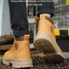Labor Insurance Shoes Men's Waterproof Oil Abrasion-resistant Non-slip Work Shoes Steel-toed Shoes Safety Shoes Work Boots