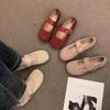 Fashion 2025 New Classic Flats for Women Spring Casual Buckle Strap Round Toe Sweet Fashion Shoes for Women Solid Casual Shoes