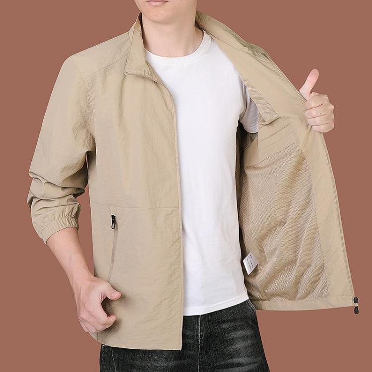 Мужская куртка Soft Shell для активного отдыха, спорта, быстросохнущая, в стиле business casual, с воротником-стойкой, весна, осень, зима