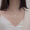 S925 Sterling Silver Necklace Korean Version Cat and Fish Necklace Women's Niche Retro Cold Style Old Pendant Simple Personalized Clavicle Chain
