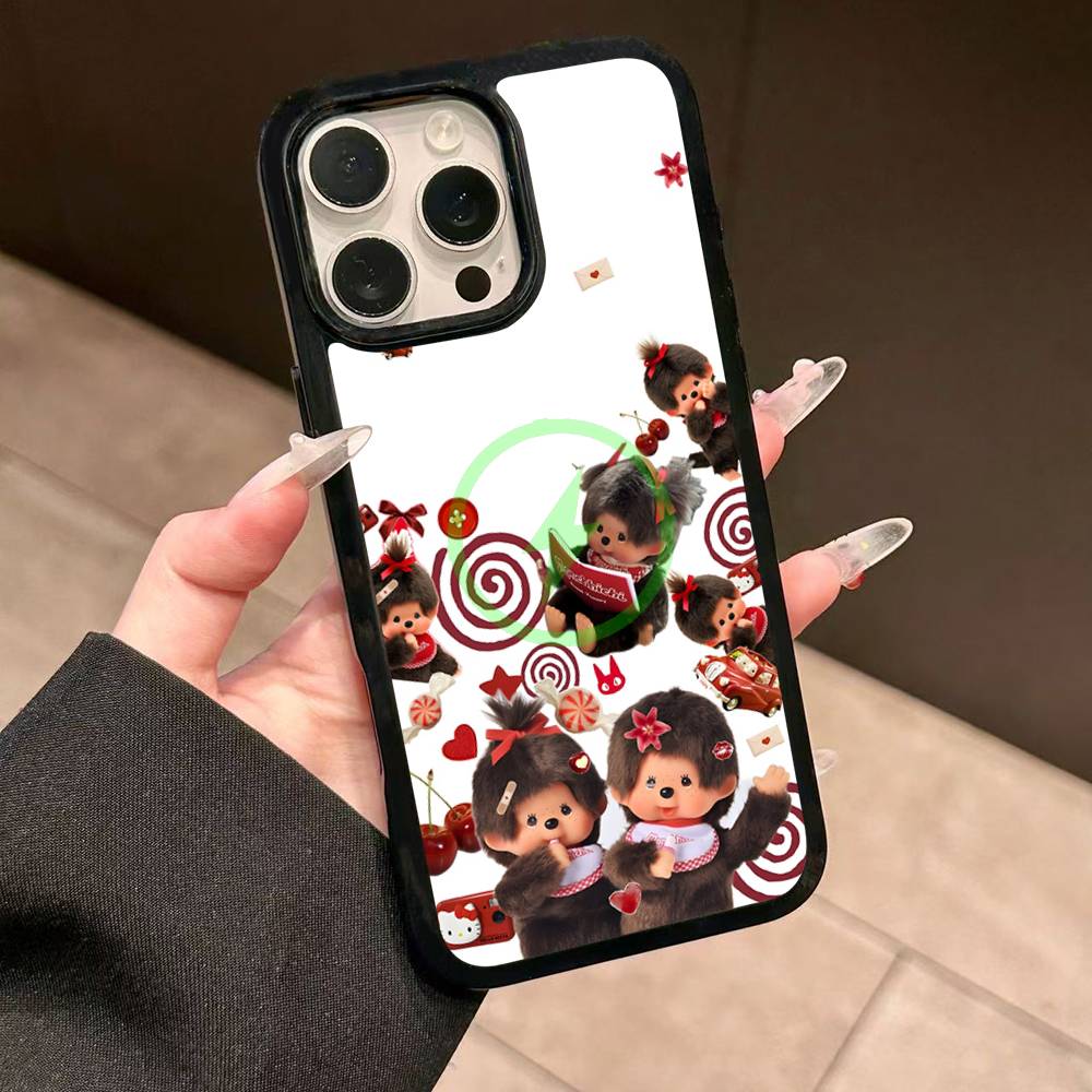 Cute M-monchhichis-s Magnetic Matte Phone Case For IPhone 16 17 15 14 13 12 11 For Magsafe Wireless Charge Cover