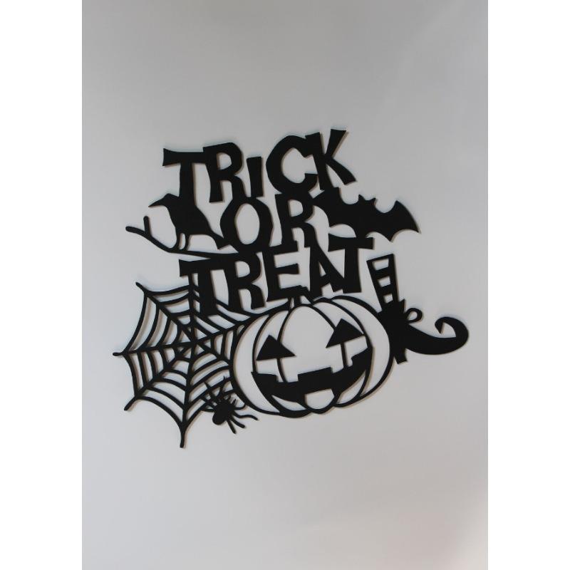 New Country-style Halloween Wooden Wall Decoration Sign, Suitable for Home Outdoor Pumpkin Season Decoration