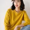 Весна Осень Женская Толстовка Разноцветные О-образные Вырезы Хлопок Свободные Женские Толстовки Винтажные Однотонные Пуловеры
