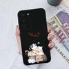 Case For Samsung Galaxy S22 S23+ S20 S21 Plus Ultra S 20 21 Cute Cat Owl Pattern Protective Liquid Square Silicone Case Bumpers For Samsung S23 Fundas