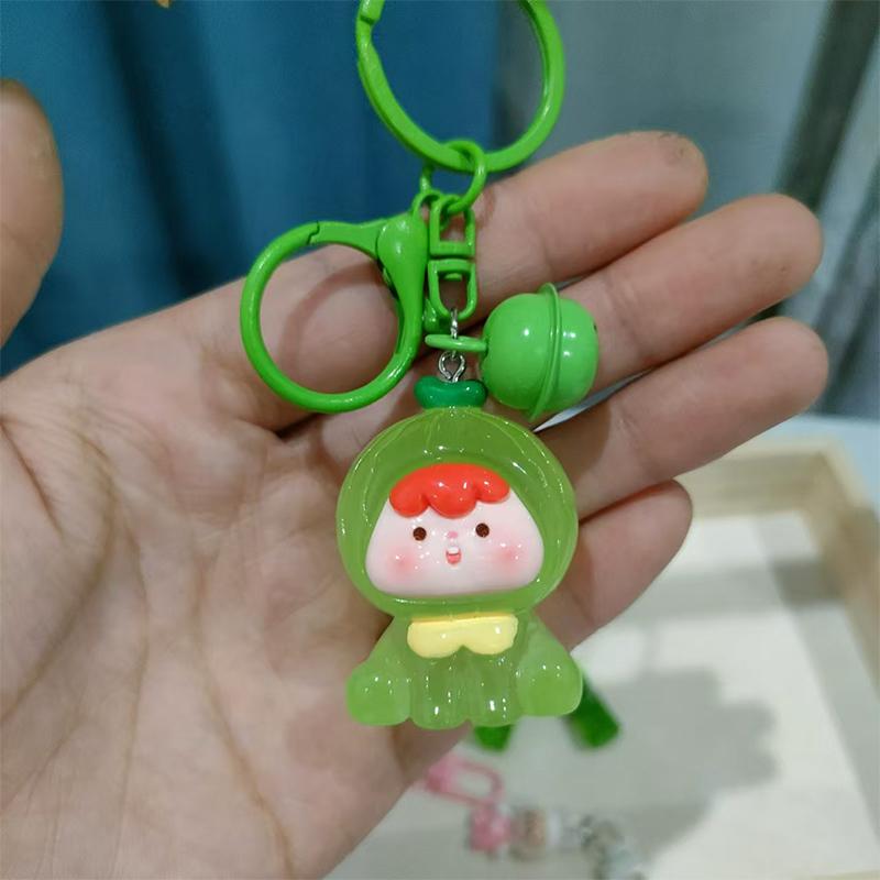 Светящийся четвертого поколения 3D Фруктовая кукла-колокольчик Подвеска брелок рюкзак Haingings Аксессуары Подарок