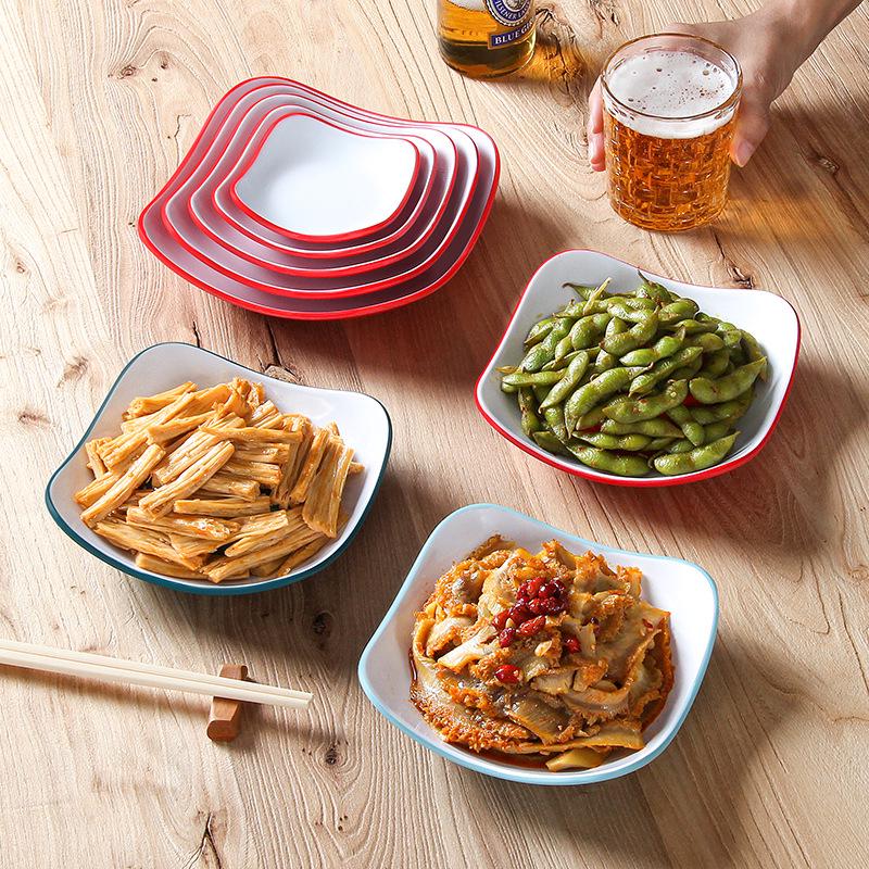 Меламиновая тарелка для закусок и соусов для KTV, ресторана - Креативное холодное блюдо, Имитация фарфора