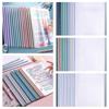 10pcs/set File Clip Holder Macaron Paper Folder Note Organizer Document Folder  School