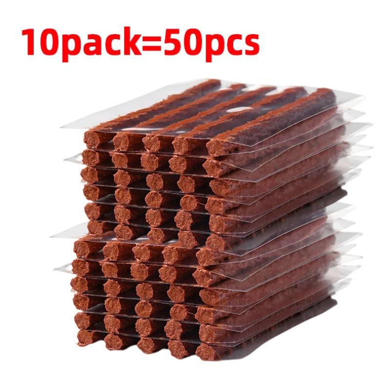 10/50 шт. Ремонтные жгуты для шин Бескамерные резиновые жгуты-заполнители для автомобильных, мотоциклетных шин Набор для ремонта проколов жгуты червяки Инструменты Аксессуары