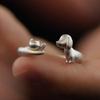 Cat And Dog Ring Adjustable Alloy Open Ring Pet Memorial Ring Cat