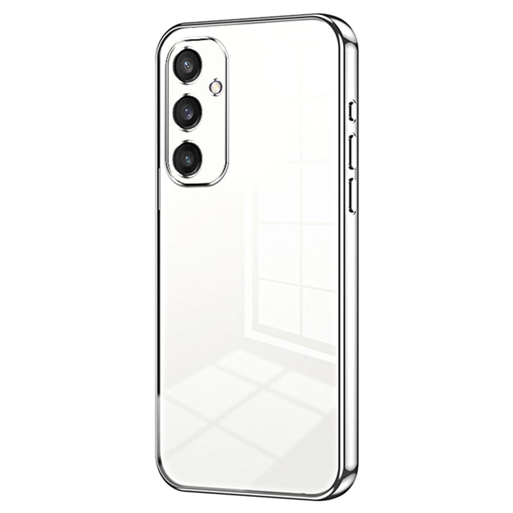 Чехол для Samsung Galaxy S25 с гальваническим покрытием и мягкой ТПУ крышкой