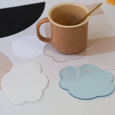 1/3шт. Подставки под стаканы Cloud, акриловый набор, теплоизоляция и нескользящие водонепроницаемые коврики для чашек, защита стола, кухонные принадлежности, декор для посуды