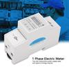 Single Phase Energy Meter, 220V Digital Electricity Meter Easy Installation for Apartments, Rental Houses, Schools